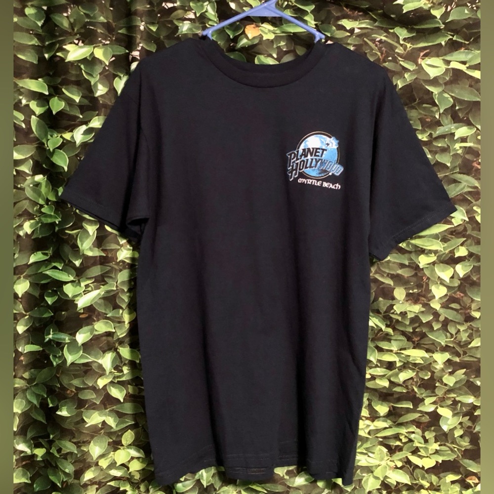 Planet Hollywood T Shirt Myrtle Beach Navy Blue Mens Medium